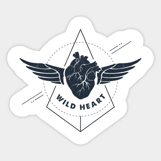 Wild Heart Sticker by SlothAstronaut